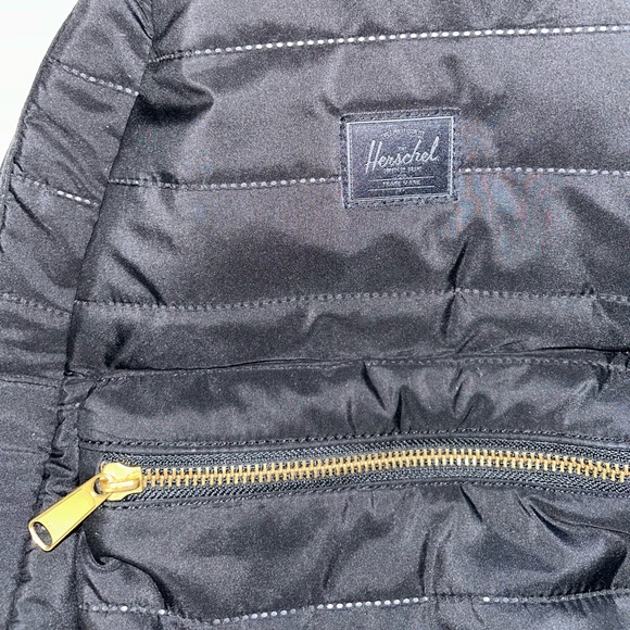Herschel Black & Gold Backpack - Picture 2 of 8